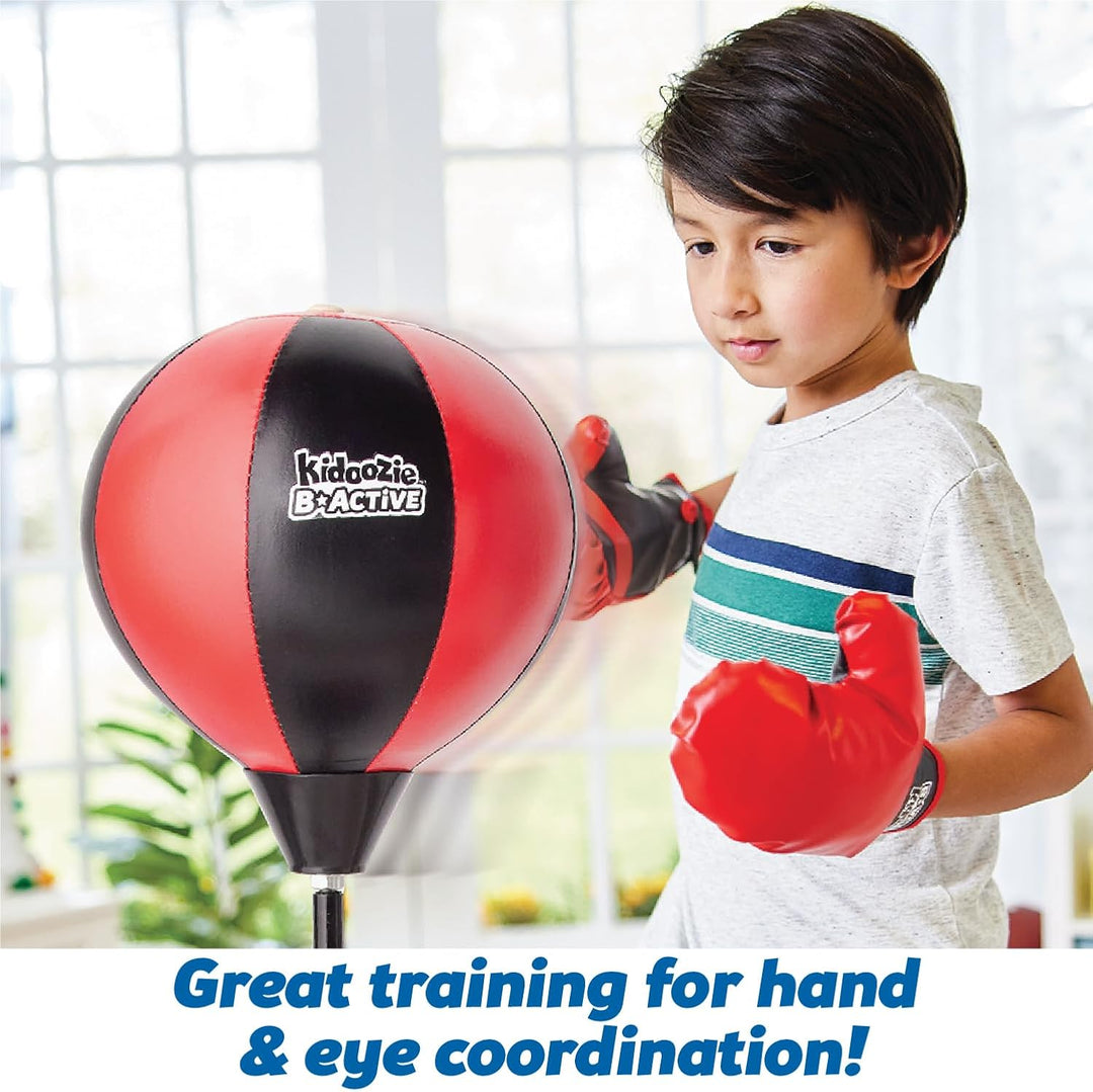 Adjustable Junior Boxing Set with Boxing Gloves, Stand