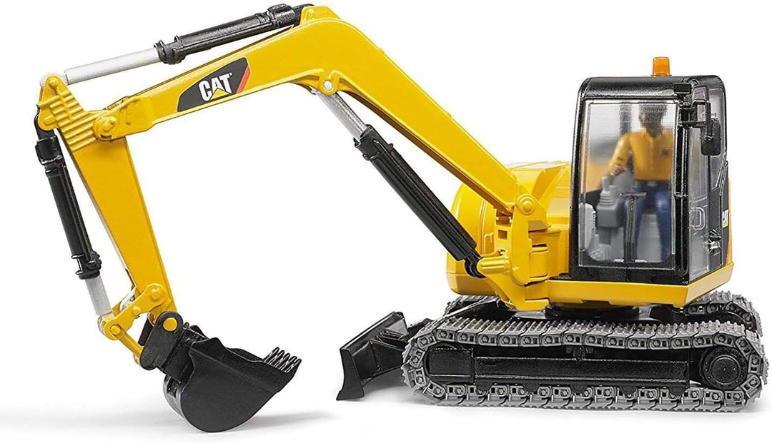 CAT Mini Excavator w/ Worker