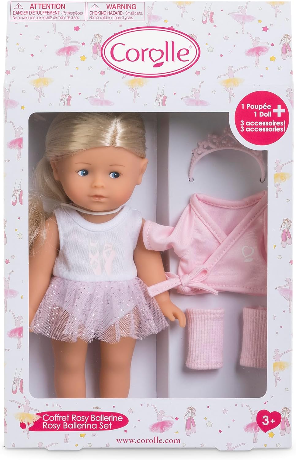 Mini Doll Corolline Rosy Ballerina Set - Victoria's Toy Station