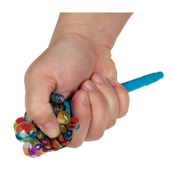 Rainbow Mesh Boba Ball Pen 12/dsp - Victoria's Toy Station