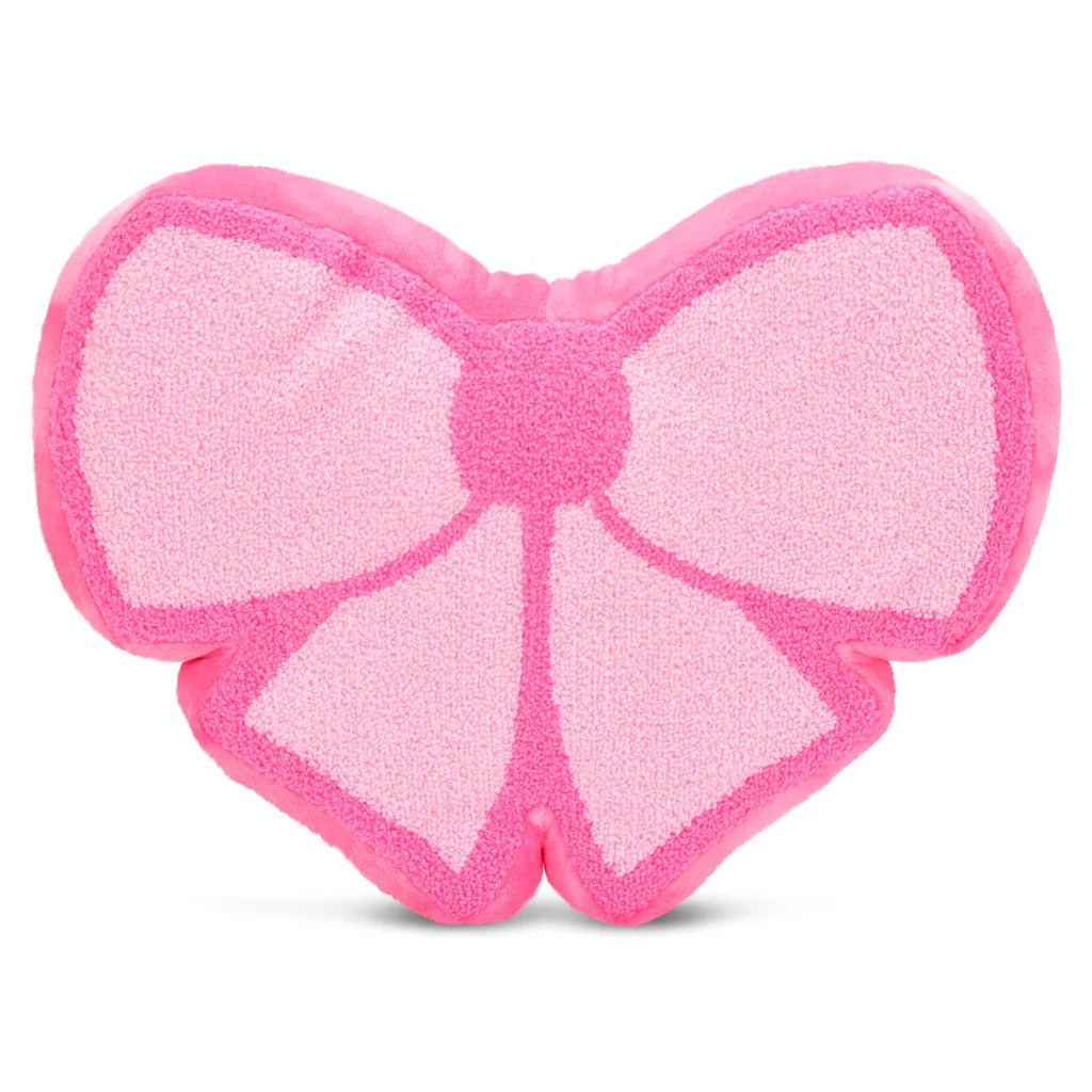 Chenille Bow Pillow - Victoria's Toy Station