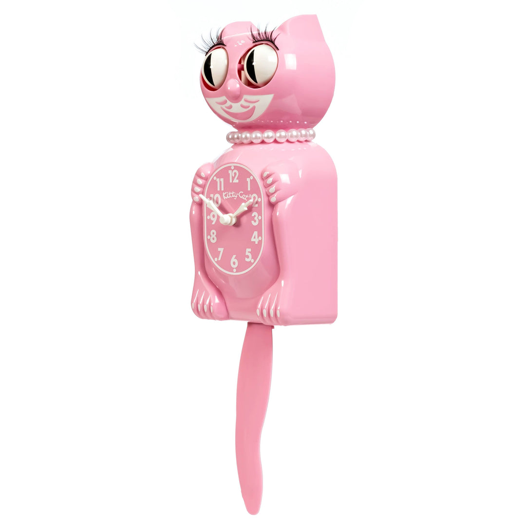 Kit-Cat Klock - Pink Satin Miss Kitty-Cat Klock