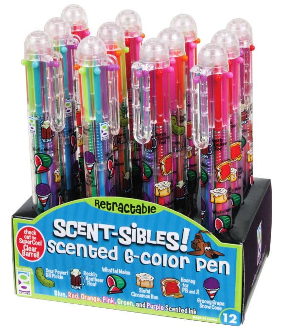 Scent-sibles Scented 6-color Pen - Victoria's Toy Station