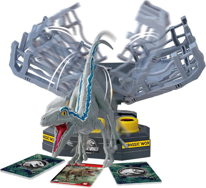 Jurassic World Cage Breaker - Action-Packed Tabletop Dinosaur Game