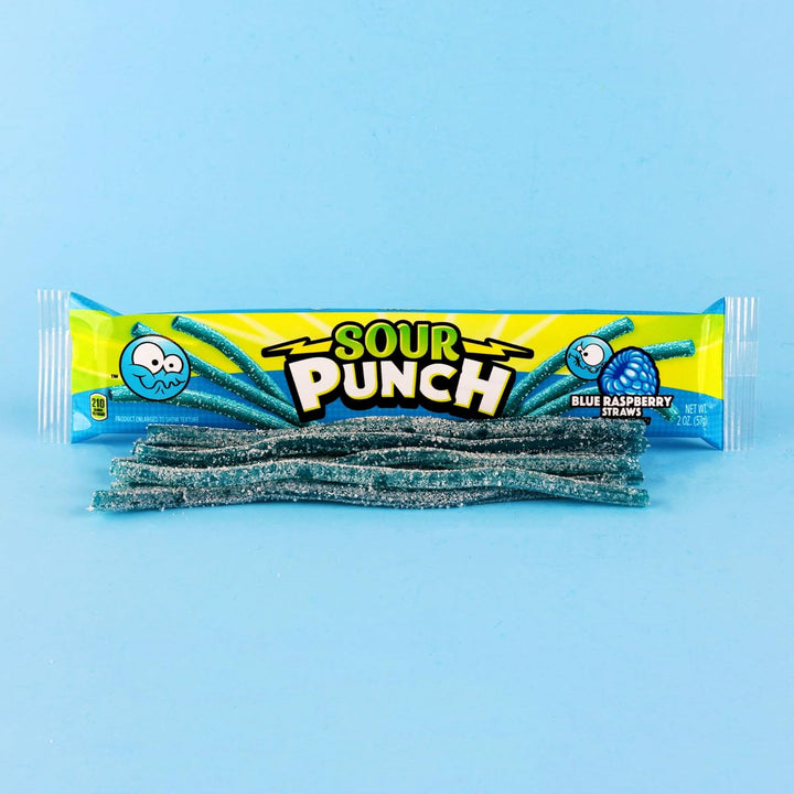 Sour Punch Straws, Blue Raspberry