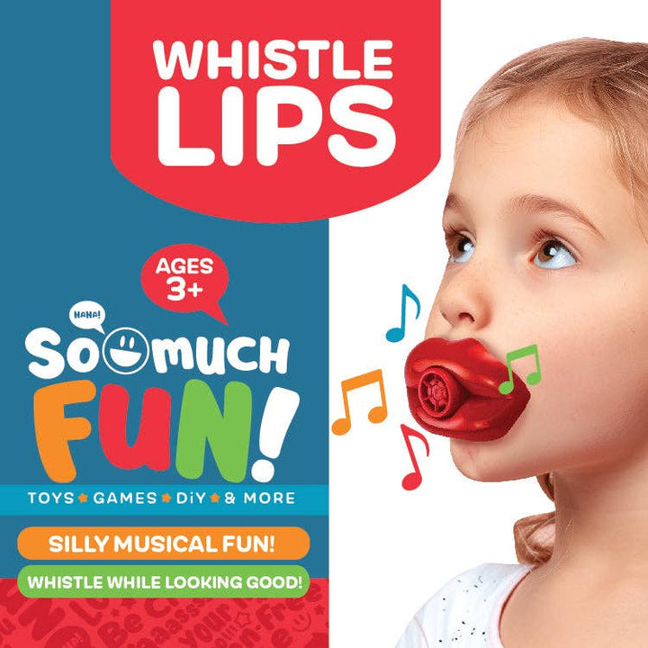 Novelty Brands - So Much Fun Red Whistle Lips - 48 Per Display