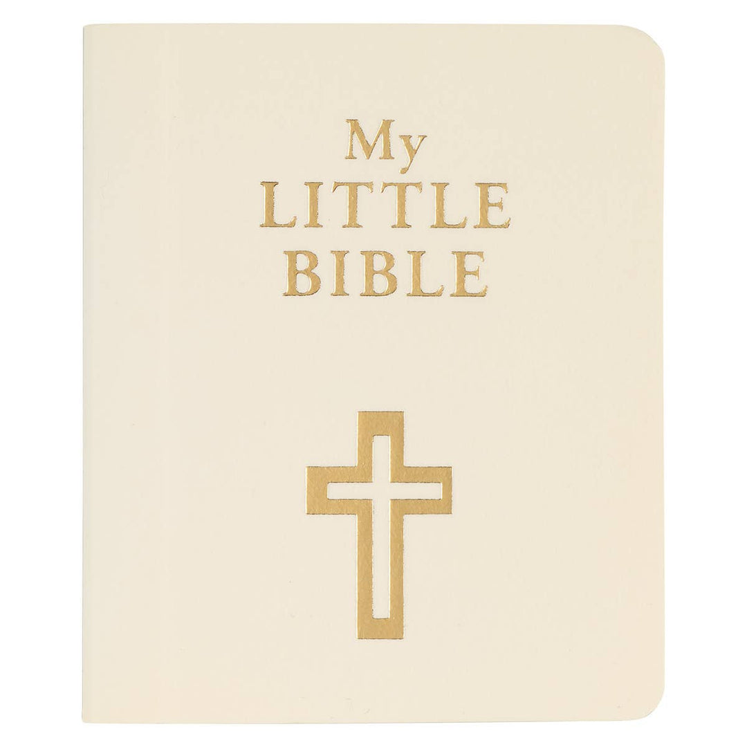 Christian Art Gifts - White My Little Bible - Illustrated Edition - Victoria's Toy Station