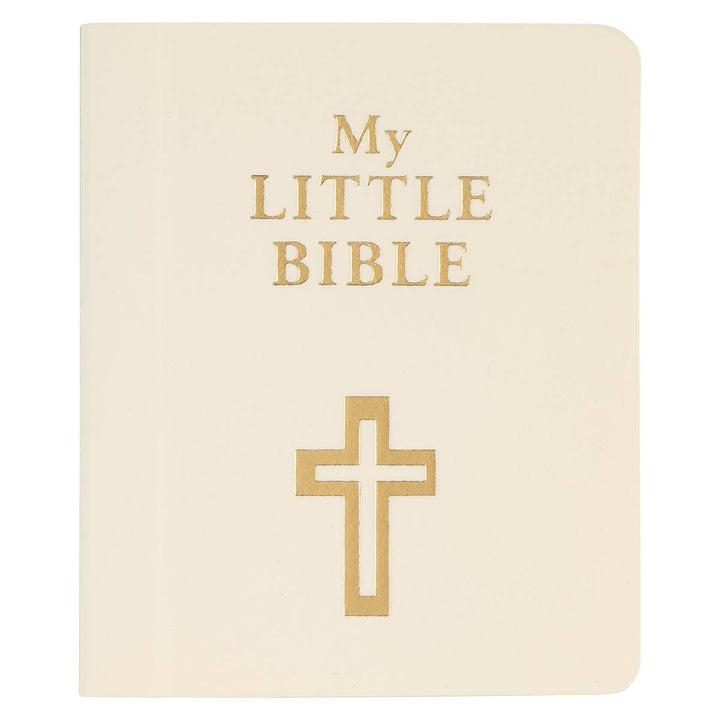 Christian Art Gifts - White My Little Bible - Illustrated Edition - Victoria's Toy Station