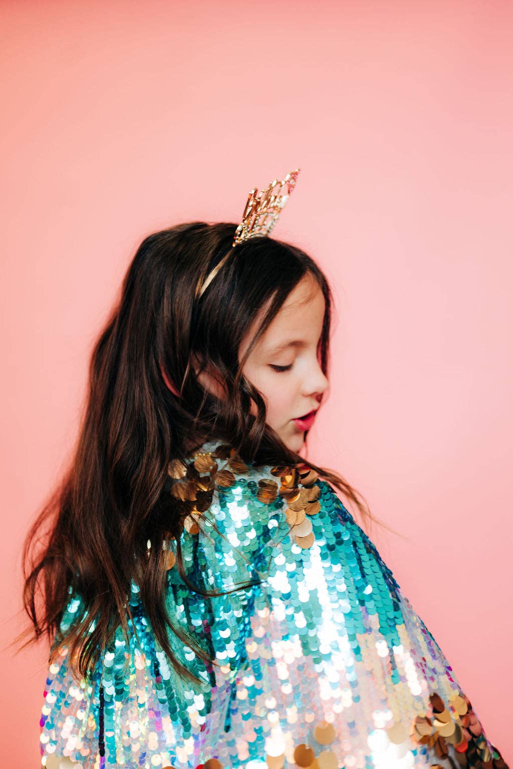 Blue Fancy Sequin Cape - Victoria's Toy Station