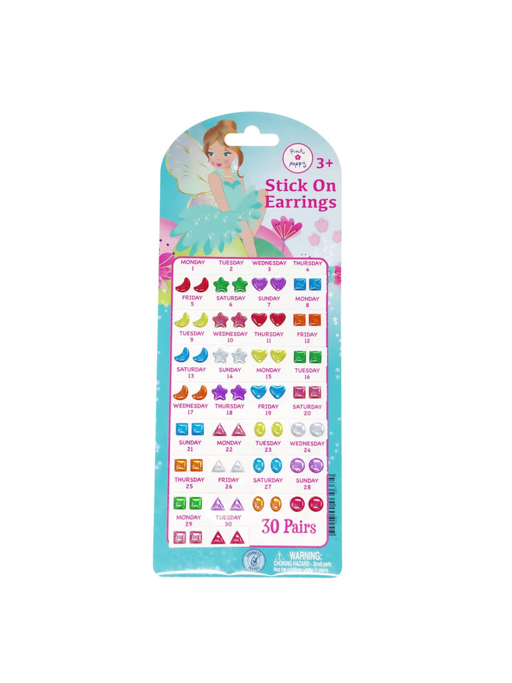 30 Pairs Fairy Butterfly Friends Stick On Earrings - Victoria's Toy Station