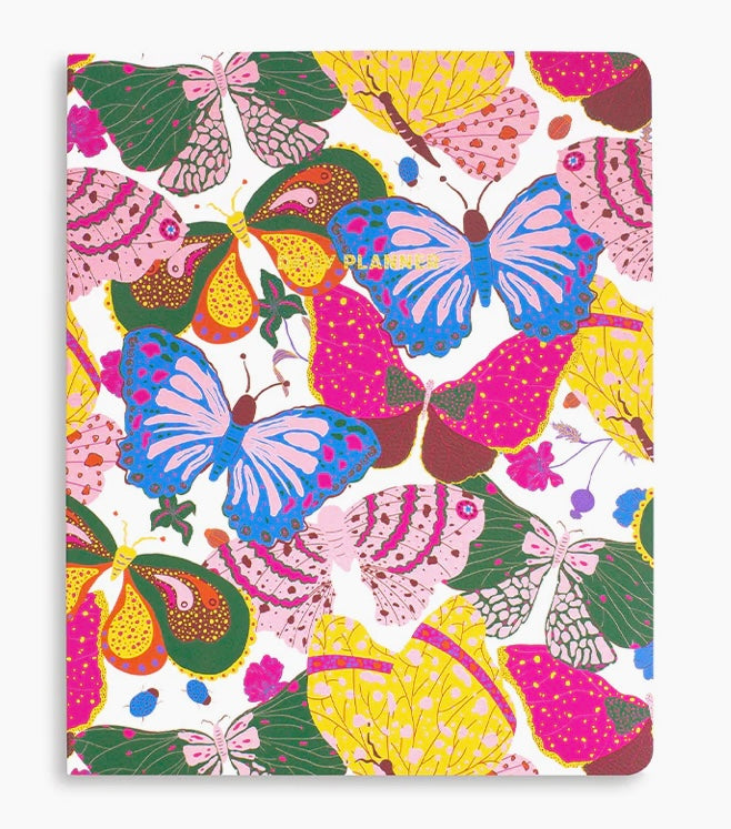 To Do Planner, Berry Butterfly White