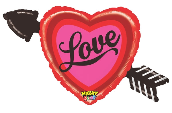 Mighty Bright Heart with Arrow Balloon - Victoria's Toy Station