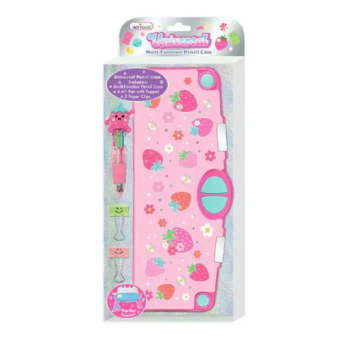 Universal Multi-Function Pencil Case, Strawberry