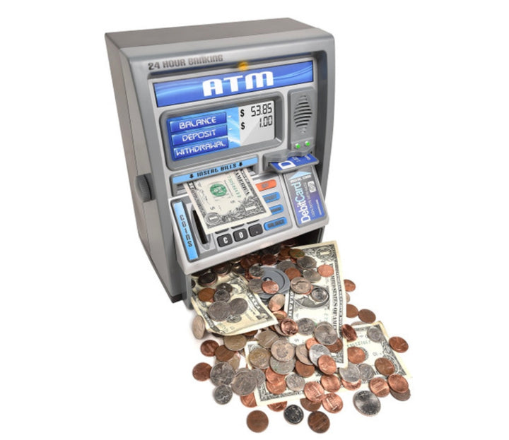 Silver Talking ATM Bank - Victoria's Toy Station