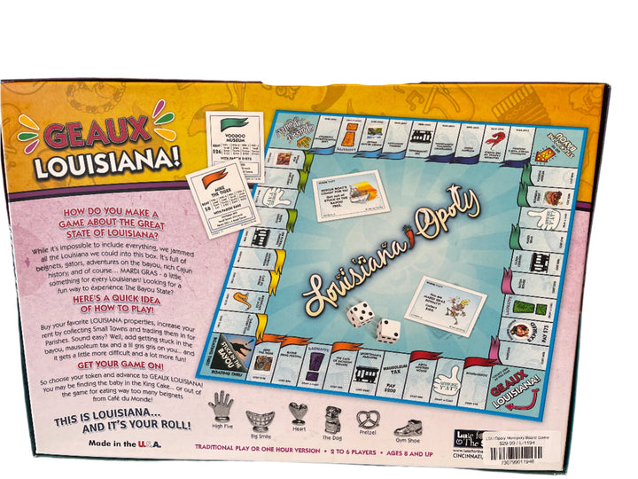 Louisiana opoly Board Game - Victoria's Toy Station