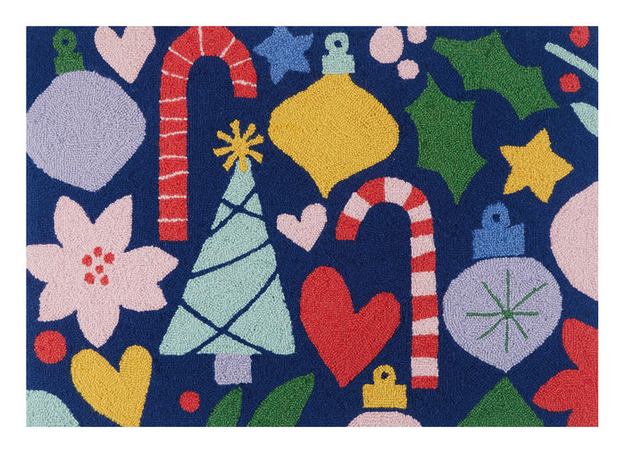 HOLIDAY ICONS HOOK RUG - Victoria's Toy Station