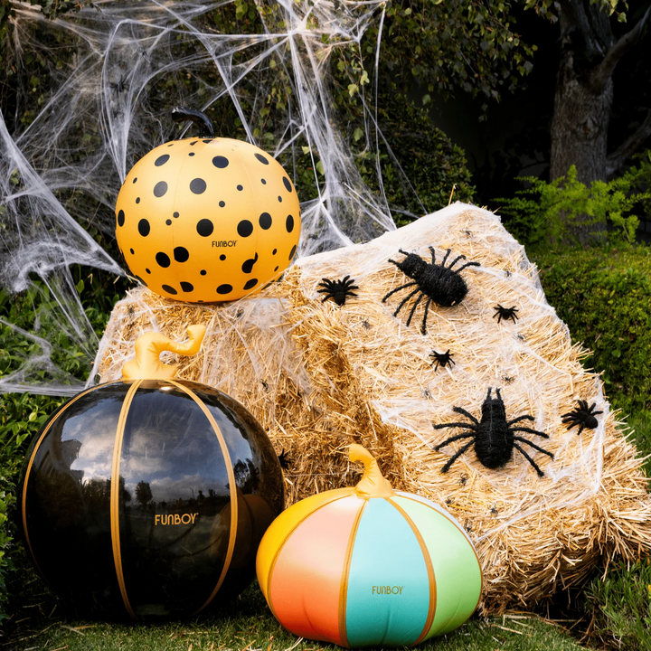 Light Up Halloween Inflatable Pumpkin Multicolor 