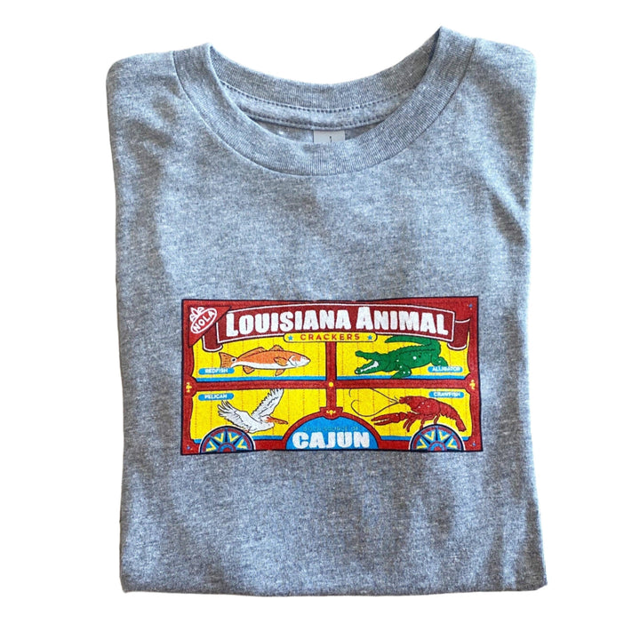 Animal Crackers Kids Tee-grey - Victoria's Toy Station