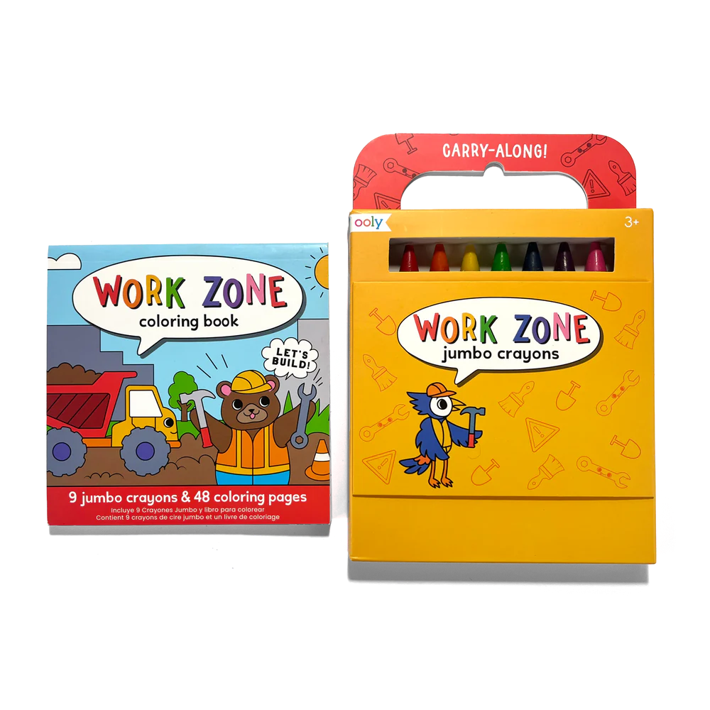 Carry Along Crayon & Coloring Book Work Zone