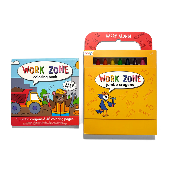 Carry Along Crayon & Coloring Book Work Zone