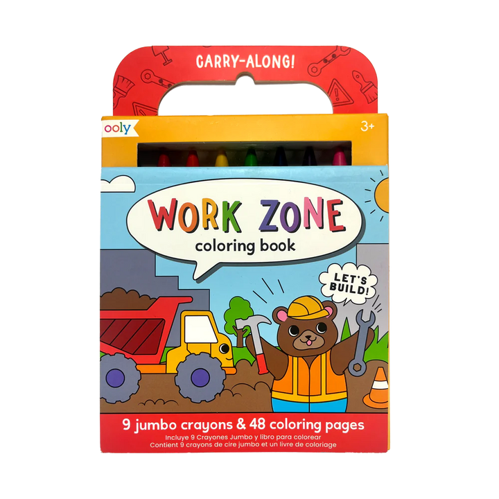 Carry Along Crayon & Coloring Book Work Zone