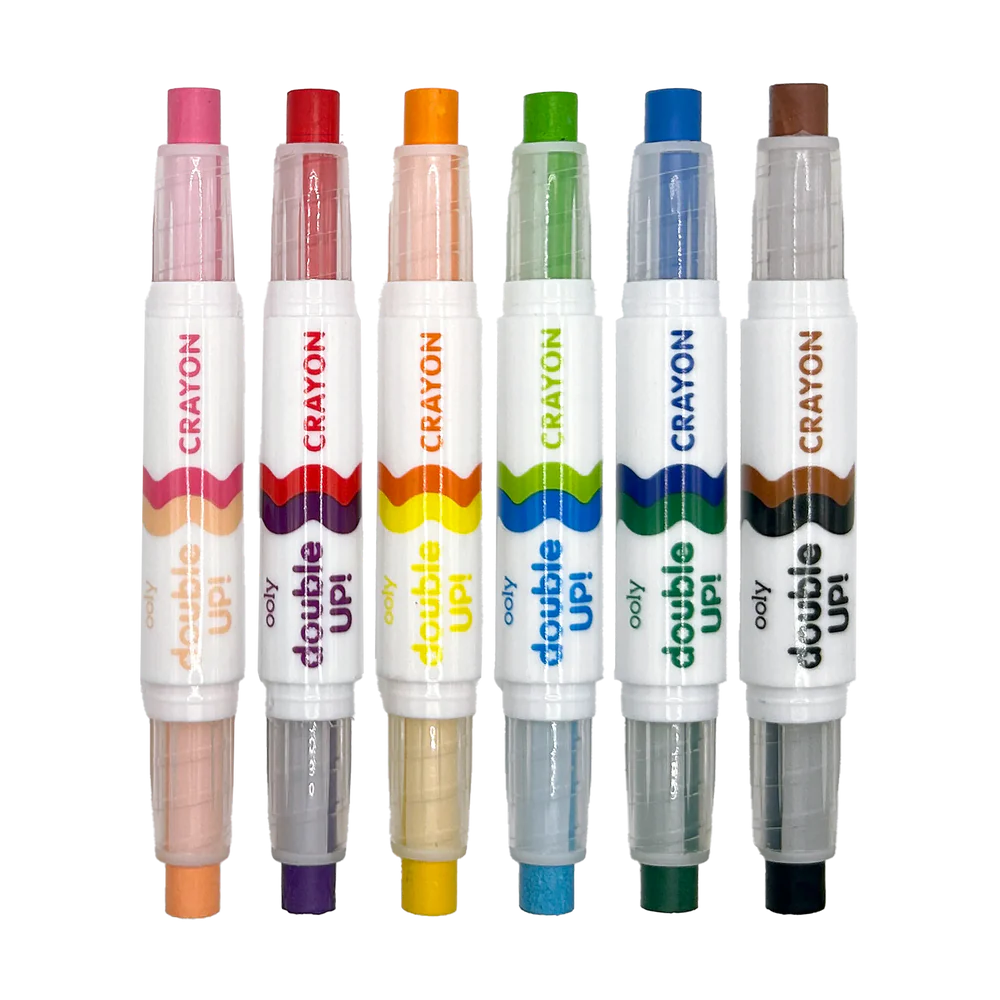 Double Up! Double-Ended Crayons - Set of 6 - Victoria's Toy Station