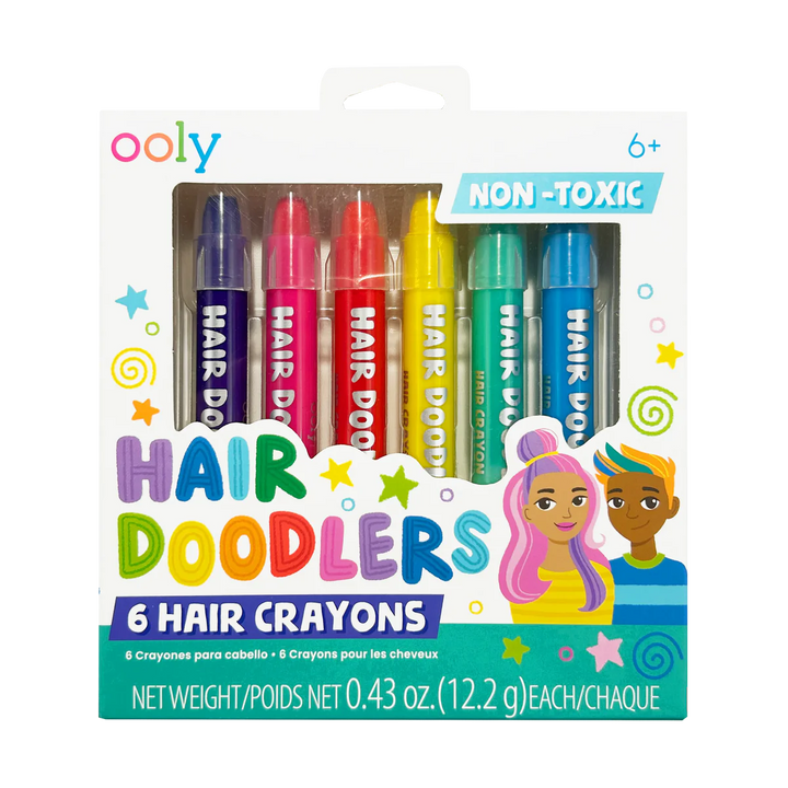 Hair Doodlers Hair Crayons - Set of 6 - Victoria's Toy Station