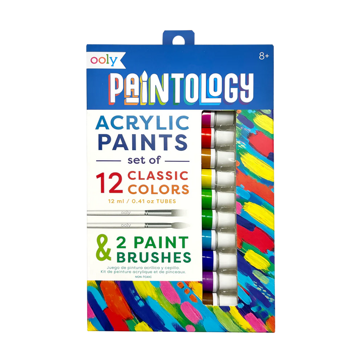 Paintology Acrylic Paint Set - Classic Colors - Set of 12 - Victoria's Toy Station