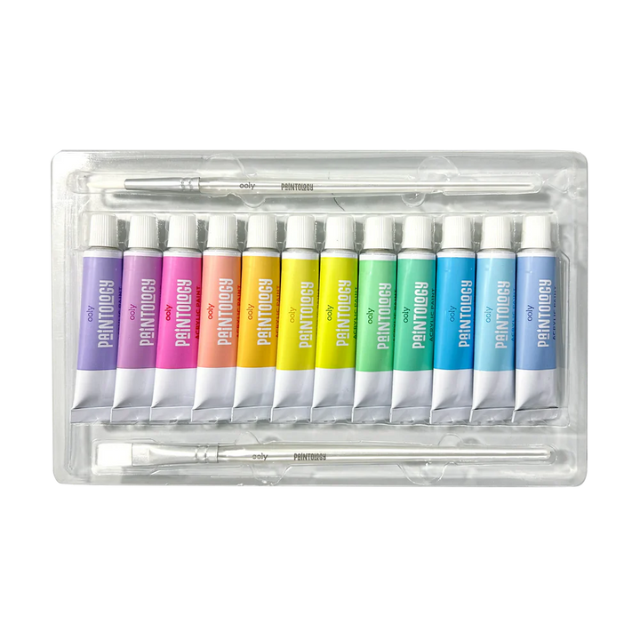 Paintology Acrylic Paints Set - Pastel Colors - Set of 12 - Victoria's Toy Station