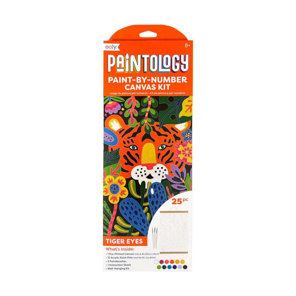 Paintology Paint-By-Number Canvas Kit - Tiger Eyes