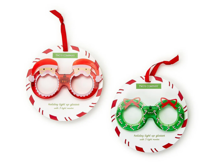 Holiday Cheer Light Up Novelty Glasses