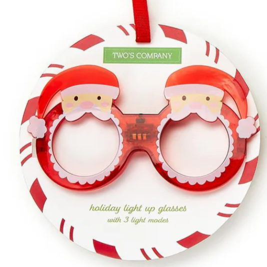 Holiday Cheer Light Up Novelty Glasses