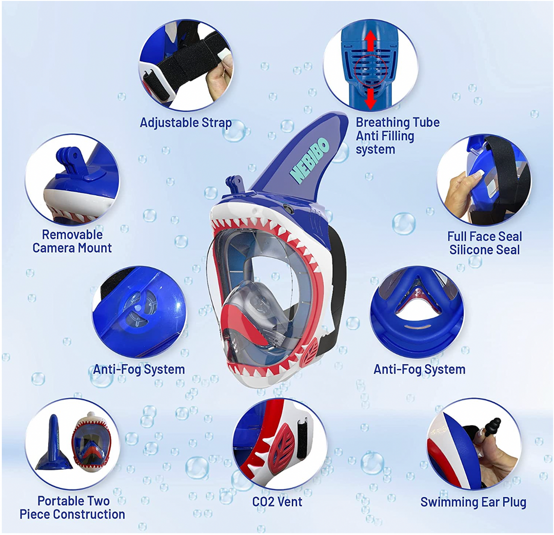 Tiger Shark Snorkel Mask - Victoria's Toy Station