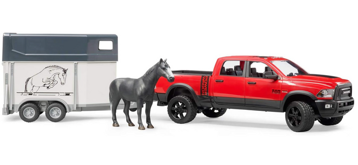 Ram 2500 Power Pick up w Horse Trailer & Horse - Victoria's Toy Station