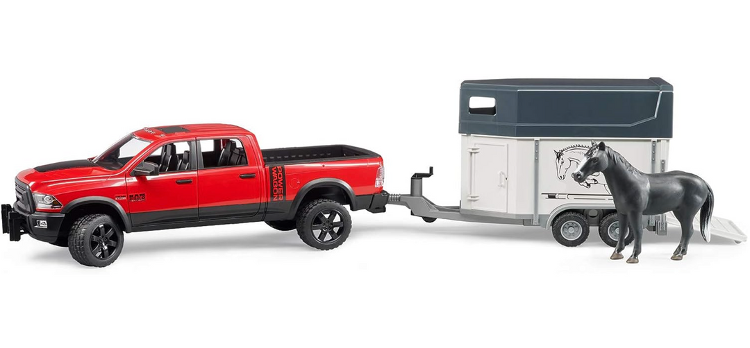 Ram 2500 Power Pick up w Horse Trailer & Horse - Victoria's Toy Station