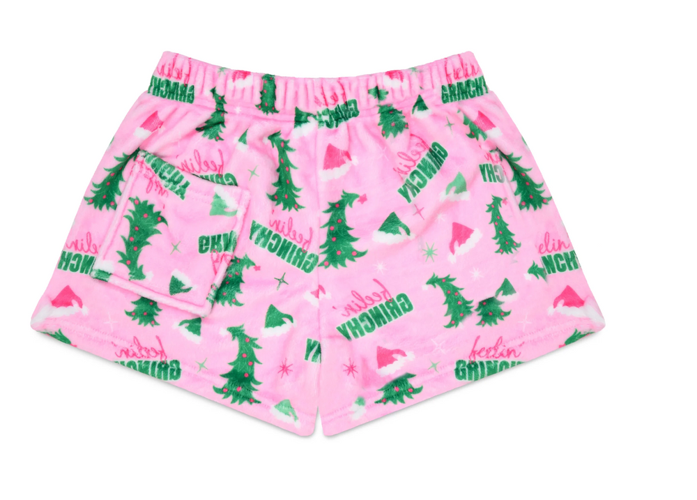 Feelin' Grinchy Plush Shorts - Victoria's Toy Station