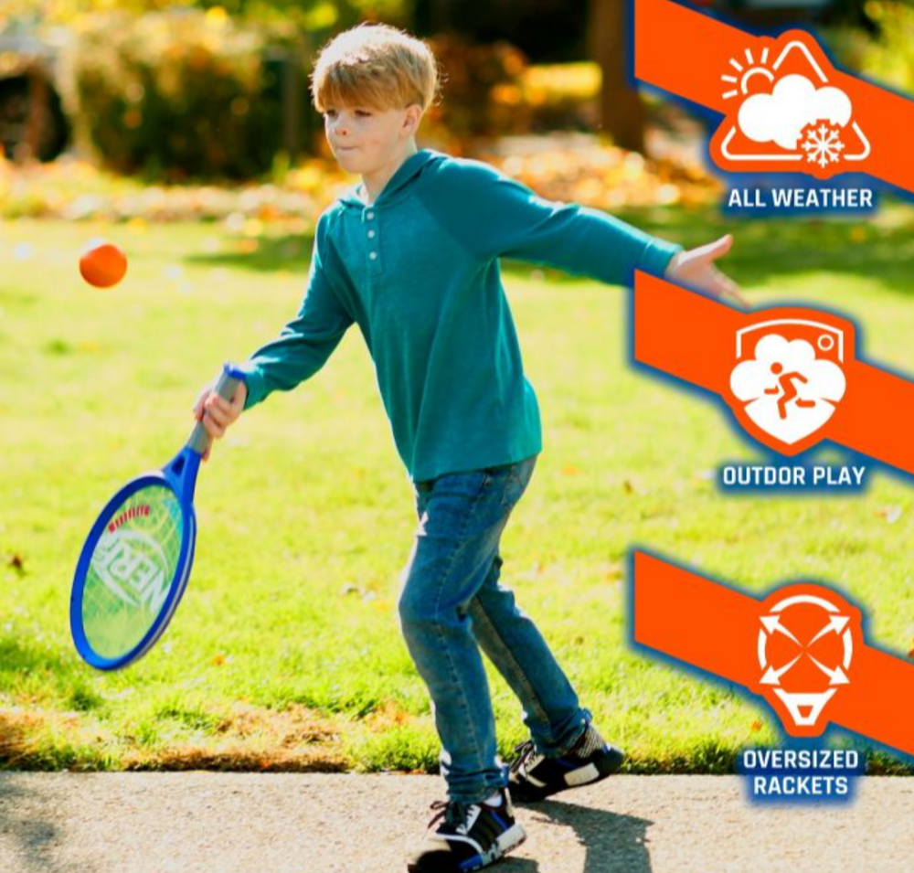 NERF SMALL 2 PLAYER TENNIS SET - Victoria's Toy Station