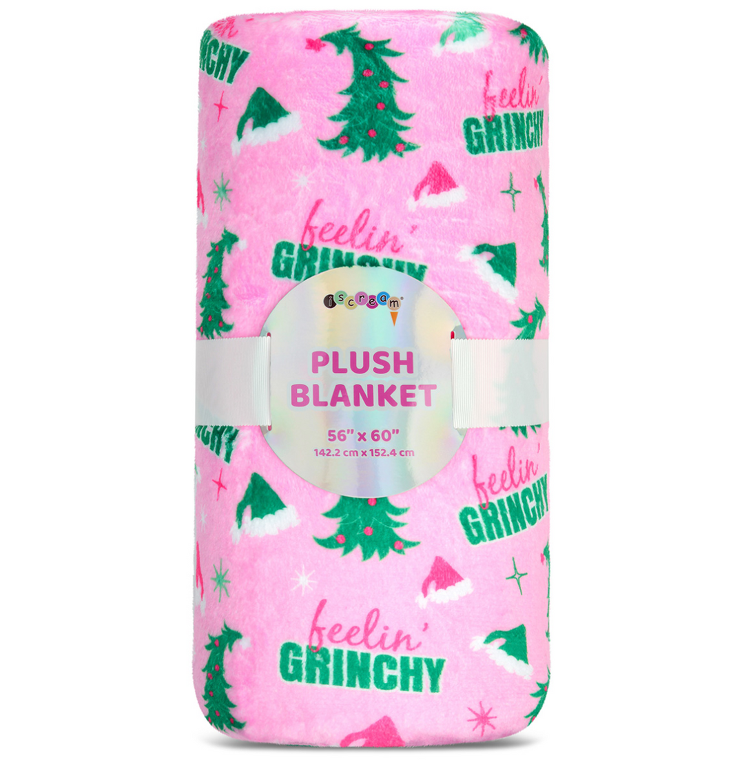 Feelin' Grinchy Plush Blanket - Victoria's Toy Station