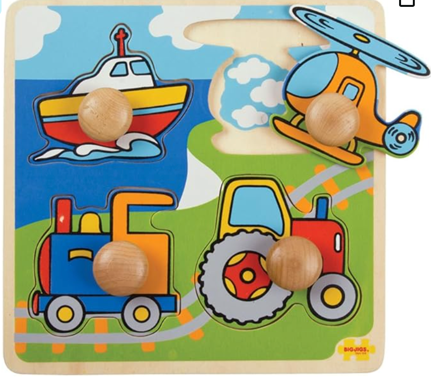 My First Peg Puzzle- Transportation - Victoria's Toy Station