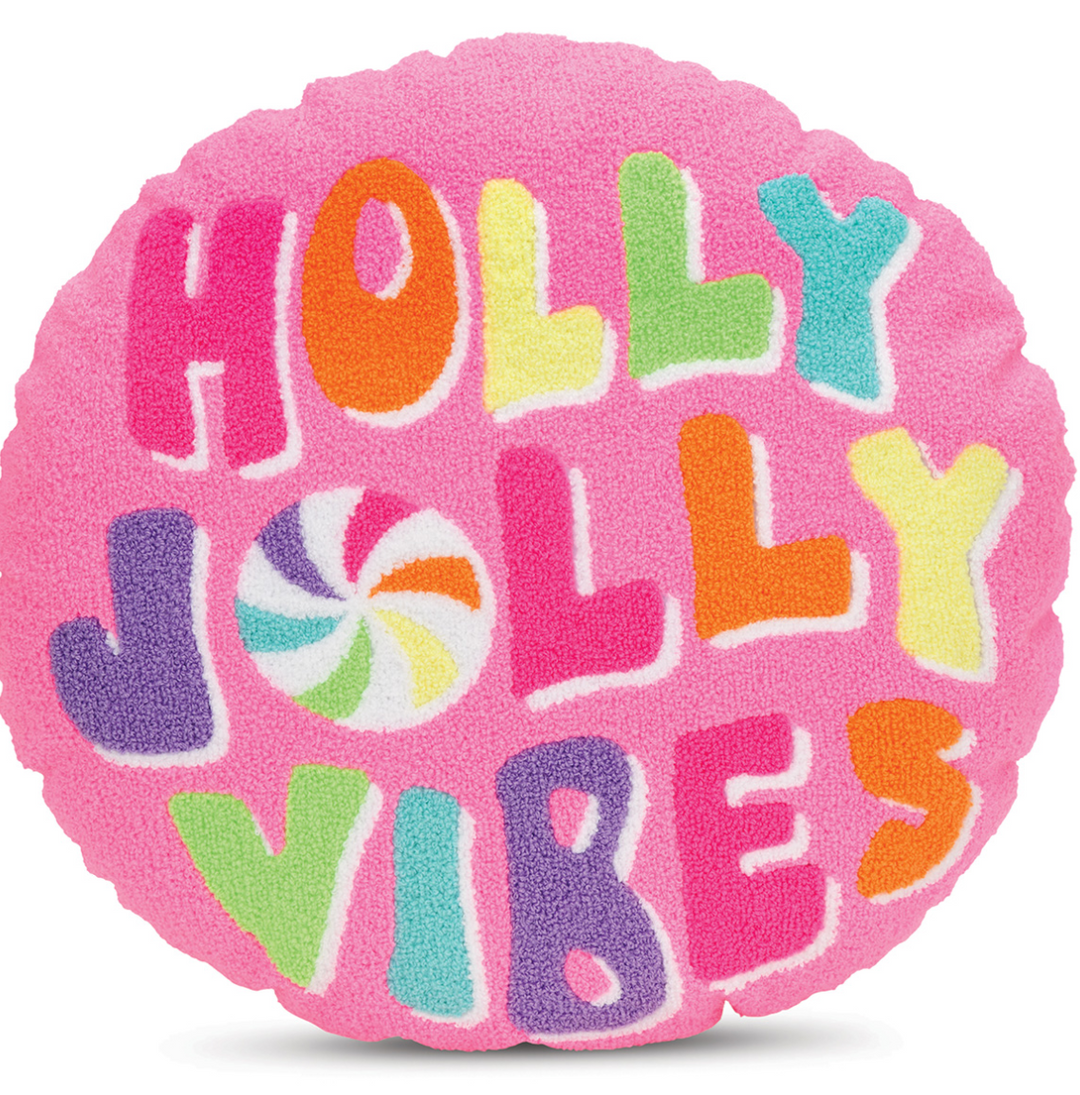 Holly Jolly Vibes Reversible Pillow - Victoria's Toy Station