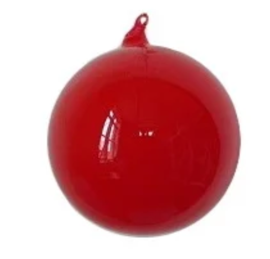 Red BUBBLEGUM GLASS BALL