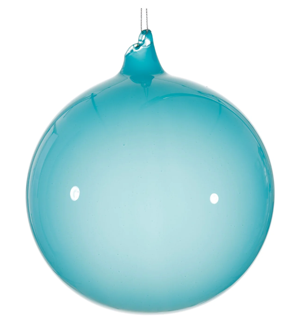 Lite Turquoise BubbleGum Glass Ball