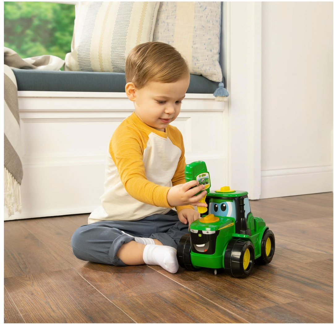 John Deere Key-n-Go Johnny Tractor Toy with Lights and Sounds - Victoria's Toy Station