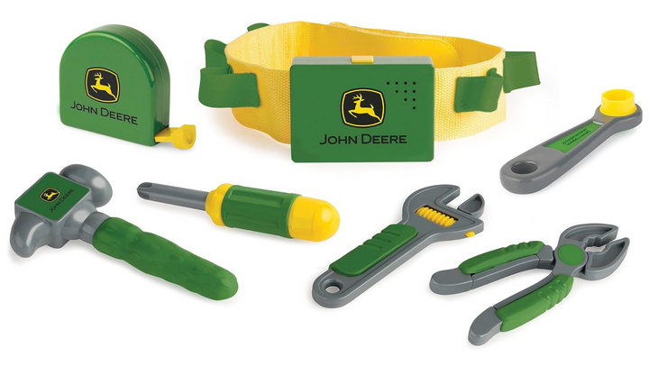 John Deere Deluxe Talking Toolbelt - 7-Piece Tool Set - Victoria's Toy Station