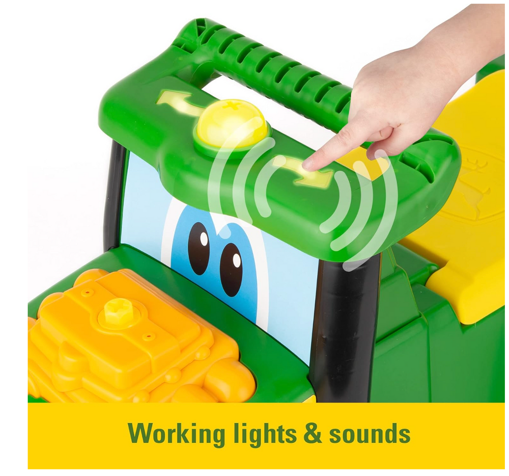 John Deere Johnny Tractor Ride On Toy with Lights and Sounds - Victoria's Toy Station