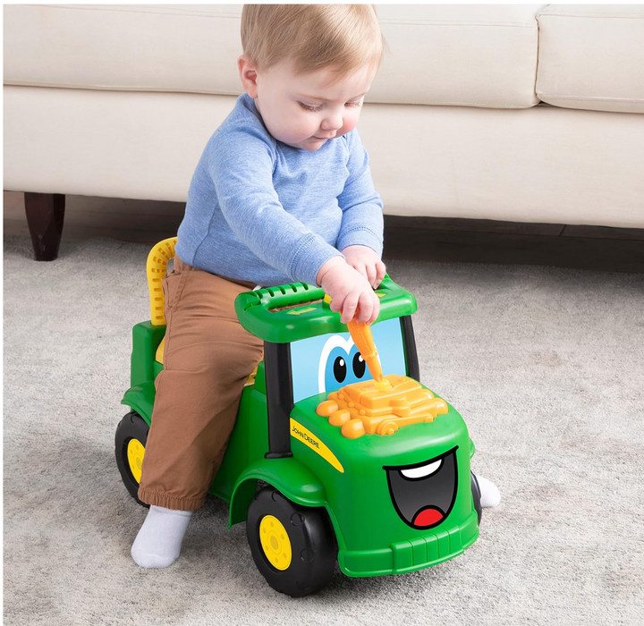 John Deere Johnny Tractor Ride On Toy with Lights and Sounds - Victoria's Toy Station