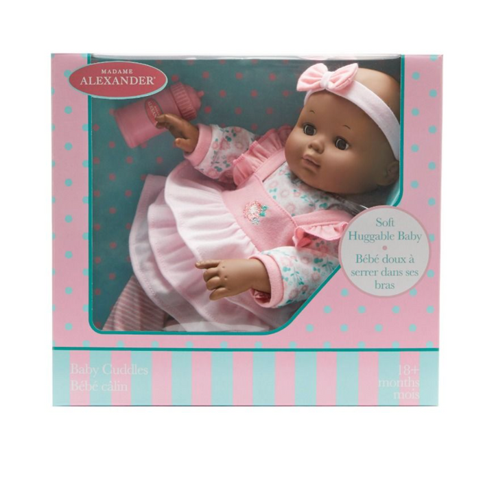 Baby Cuddles Pink Floral Dark Skin