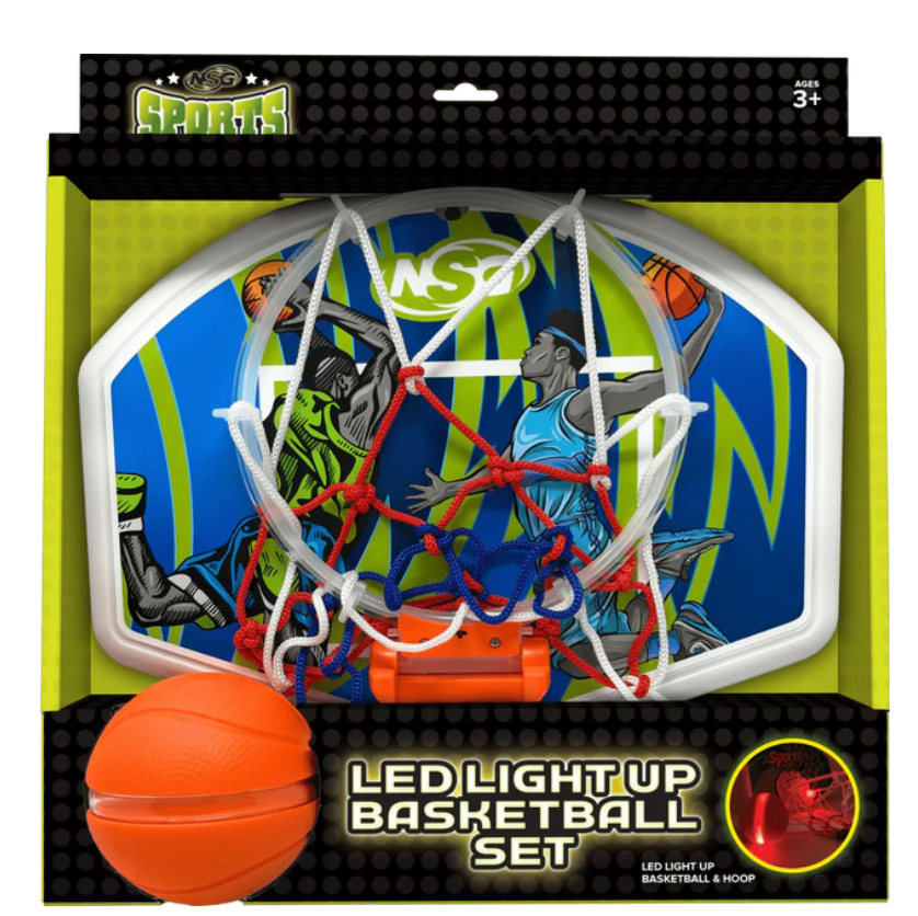 LED Light Up Basketball Set - Victoria's Toy Station