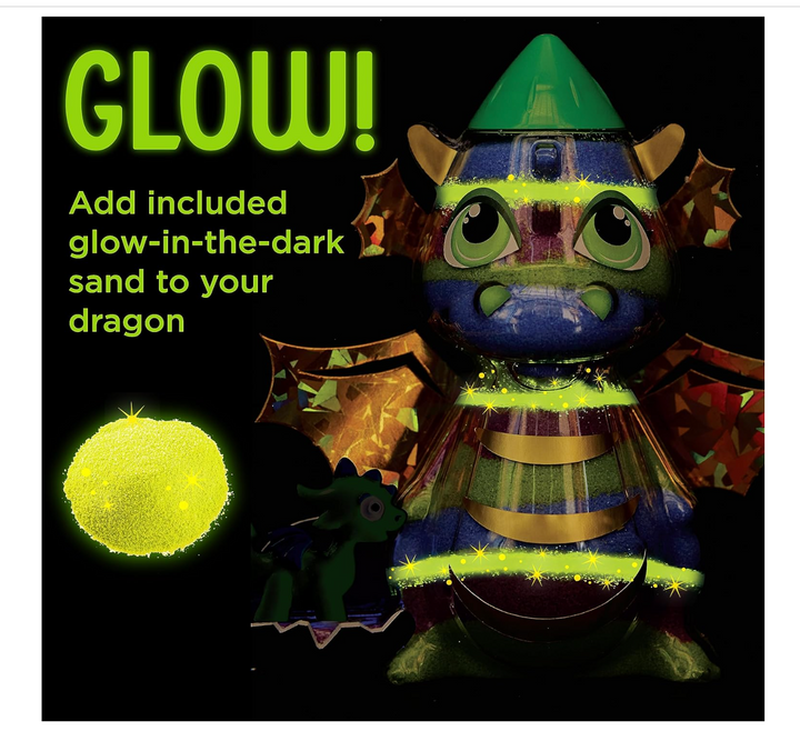 GLOW Sand Art Kit for Kids: Dragon - Victoria's Toy Station