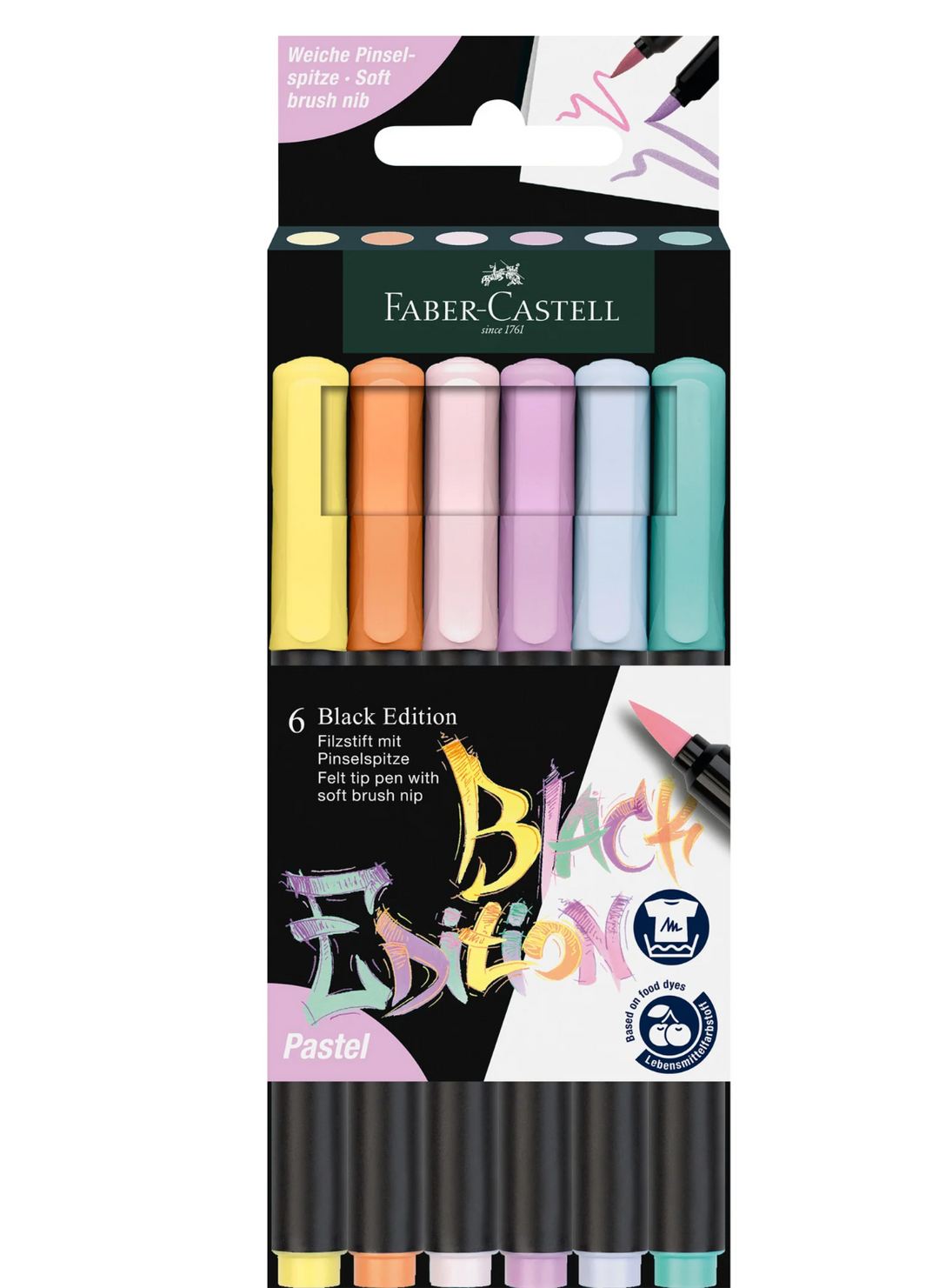 Super Soft Brush Pens, Pastel - Box of 6